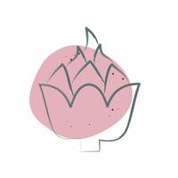 Icon Artichoke. related to Fruits and Vegetables symbol. Color Spot Style. editable vector