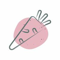Icon Carrot. related to Fruits and Vegetables symbol. Color Spot Style. editable vector