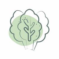 Icon Kale. related to Fruits and Vegetables symbol. Color Spot Style. editable vector