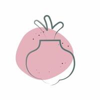 Icon Onion. related to Fruits and Vegetables symbol. Color Spot Style. editable vector