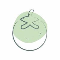 Icon Tomato. related to Fruits and Vegetables symbol. Color Spot Style. editable vector