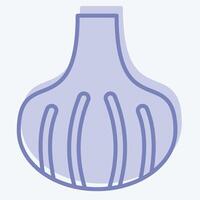 Icon Garlic. related to Fruits and Vegetables symbol. two tone style. editable vector