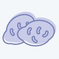 Icon Potato. related to Fruits and Vegetables symbol. two tone style. editable vector