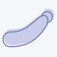 Icon Zucchini. related to Fruits and Vegetables symbol. two tone style. editable vector