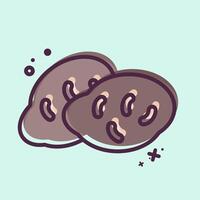 Icon Potato. related to Fruits and Vegetables symbol. MBE style. editable vector