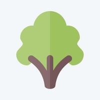 Icon Broccoli. related to Fruits and Vegetables symbol. flat style. editable vector