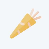 Icon Carrot. related to Fruits and Vegetables symbol. flat style. editable vector