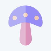 Icon Mushroom. related to Fruits and Vegetables symbol. flat style. editable vector