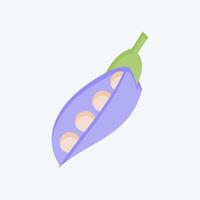 Icon Peas. related to Fruits and Vegetables symbol. flat style. editable vector