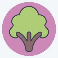 Icon Broccoli. related to Fruits and Vegetables symbol. color mate style. editable vector