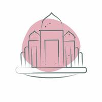 Icon Basilica. related to House symbol. Color Spot Style. design editable vector
