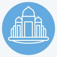 Icon Basilica. related to House symbol. blue eyes style. design editable vector