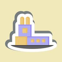 Sticker Tower. related to House symbol. design editable vector