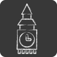 Icon Fortress. related to House symbol. chalk Style. design editable vector