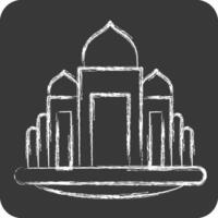 Icon Basilica. related to House symbol. chalk Style. design editable vector