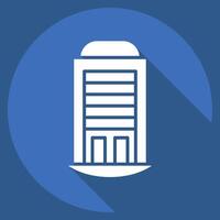 Icon House. related to House symbol. long shadow style. design editable vector