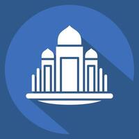 Icon Basilica. related to House symbol. long shadow style. design editable vector