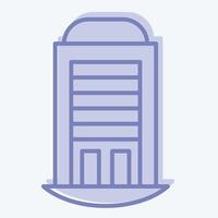 Icon House. related to House symbol. two tone style. design editable vector