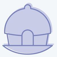 Icon Huuuut. related to House symbol. two tone style. design editable vector