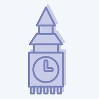 Icon Fortress. related to House symbol. two tone style. design editable vector