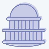 Icon Capitol. related to House symbol. two tone style. design editable vector