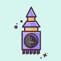 Icon Fortress. related to House symbol. MBE style. design editable vector