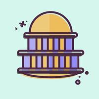 Icon Capitol. related to House symbol. MBE style. design editable vector