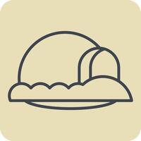 Icon Inglo. related to House symbol. hand drawn style. design editable vector
