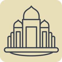 Icon Basilica. related to House symbol. hand drawn style. design editable vector