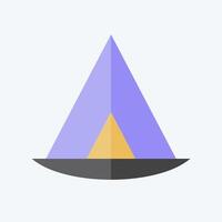 Icon Wigwam. related to House symbol. flat style. design editable vector