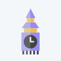 Icon Fortress. related to House symbol. flat style. design editable vector