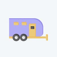 Icon Caravan. related to House symbol. flat style. design editable vector