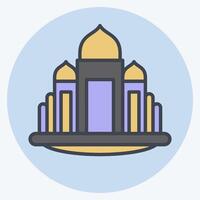 Icon Basilica. related to House symbol. color mate style. design editable vector