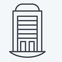 Icon House. related to House symbol. line style. design editable vector