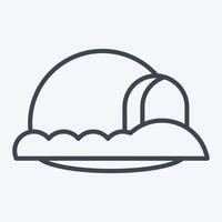 Icon Inglo. related to House symbol. line style. design editable vector