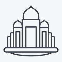 Icon Basilica. related to House symbol. line style. design editable vector