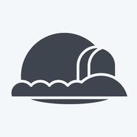 Icon Inglo. related to House symbol. glyph style. design editable vector