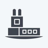 Icon Tower. related to House symbol. glyph style. design editable vector