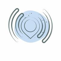 Icon Send Location. related to Location symbol. Color Spot Style. design editable vector