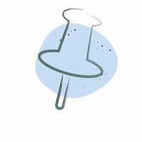 Icon Pin. related to Location symbol. Color Spot Style. design editable vector
