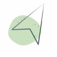 Icon Navigation. related to Location symbol. Color Spot Style. design editable vector
