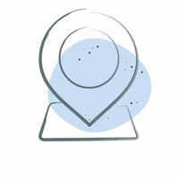 Icon Geographical Area. related to Location symbol. Color Spot Style. design editable vector