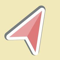 Sticker Navigation. related to Location symbol. design editable vector