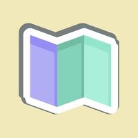 Sticker Map. related to Location symbol. design editable vector