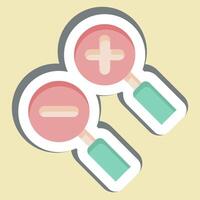 Sticker Zoom Area. related to Location symbol. design editable vector