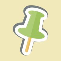 Sticker Pin. related to Location symbol. design editable vector