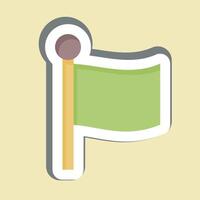 Sticker Flag. related to Location symbol. design editable vector