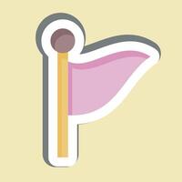 Sticker Flag 2. related to Location symbol. design editable vector