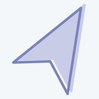 Icon Navigation. related to Location symbol. two tone style. design editable vector