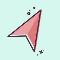 Icon Navigation. related to Location symbol. MBE style. design editable vector